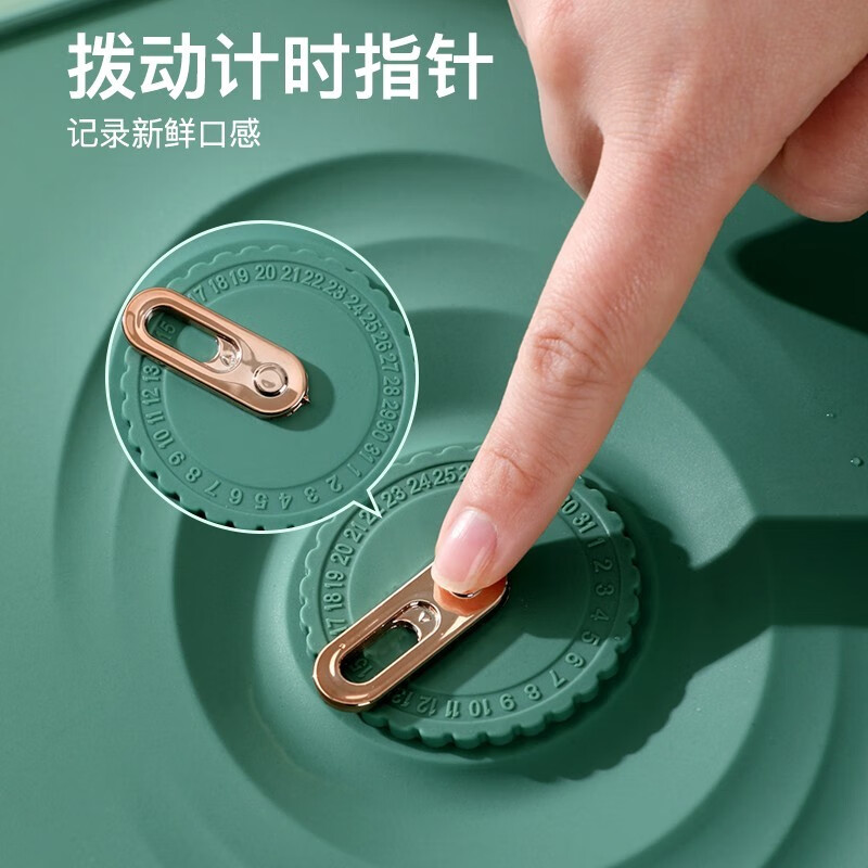 Bobenjia Dumpling Box Food Grade Refrigerator Freezer Box Home-Special Sealed Fresh-keeping Multi-layer Quick-frozen Wonton Dumpling Storage Box - Two-layer White