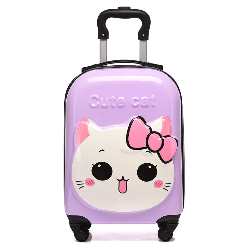 Weird Planet Cartoon Children's Trolley Case 18 Universal Wheels Suitcase Cute Animal 3D Student Suitcase Printable Tiger Style Yellow Zipper 18 Inch