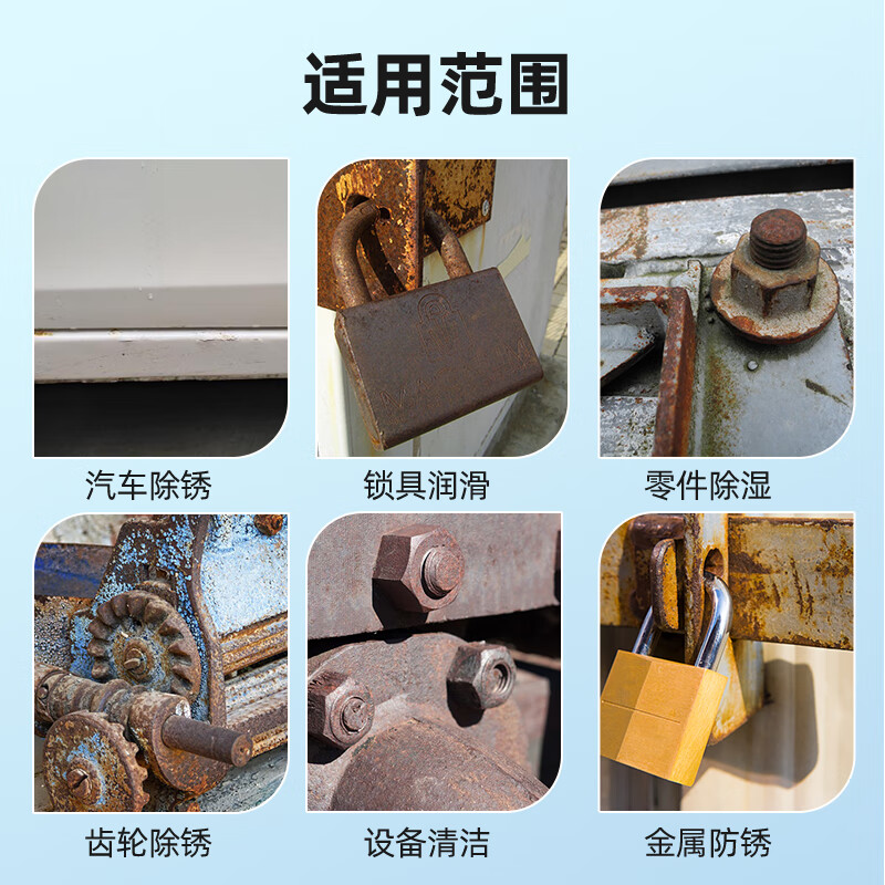 Sanhe 406 solution multi-purpose metal rust inhibitor, screw hinge door and window rust remover 406 solution (anti-rust lubrication) 1 bottle