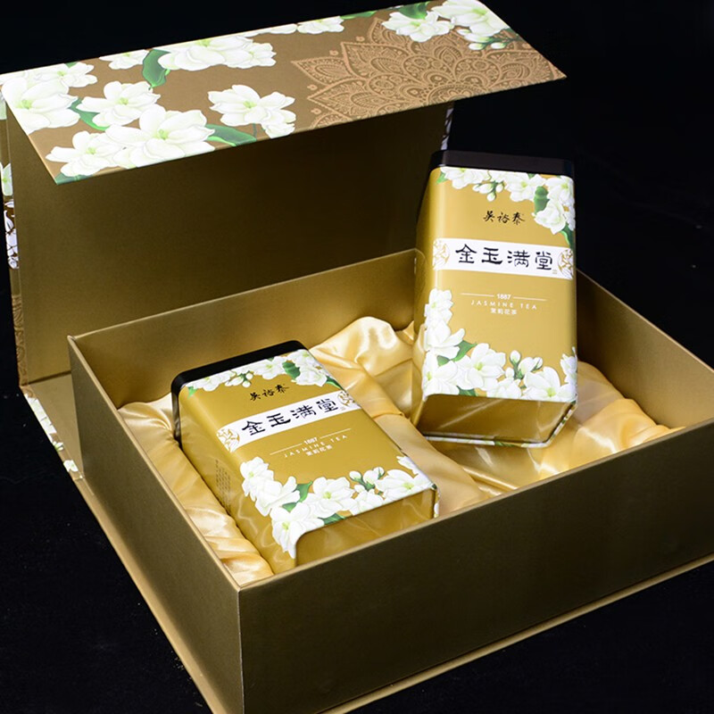 Wu Yutai Jasmine Tea Jinyumantang Strong Fragrance Special 360g Eight-sprouting Buds and Leaves Pure Tea Gift