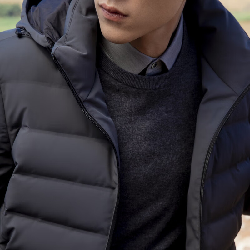 Youngor Down Men's Winter Young Men's Business Casual Short Down Jacket VRYS439987DQA Gray 175/96A