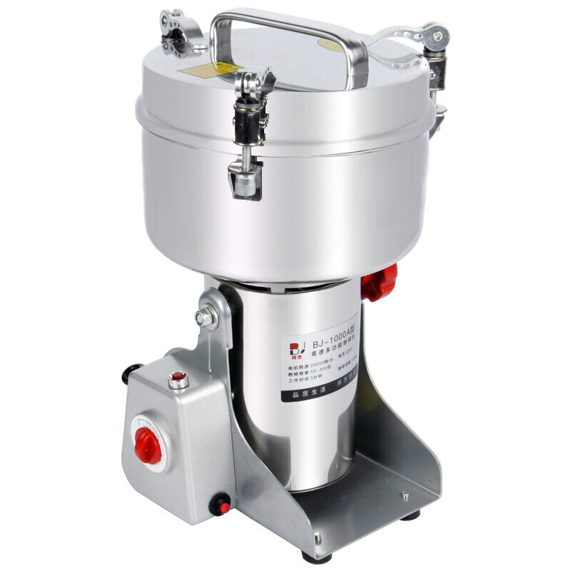 Baijie stainless steel grinder household electric flour mill cereal mill Chinese medicine grinder BJ-1000A