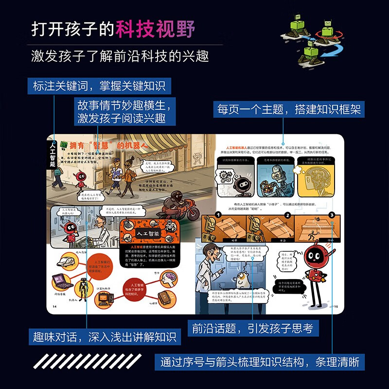 Hello Robot, I am a top student, a fun picture book for children to learn about science and technology