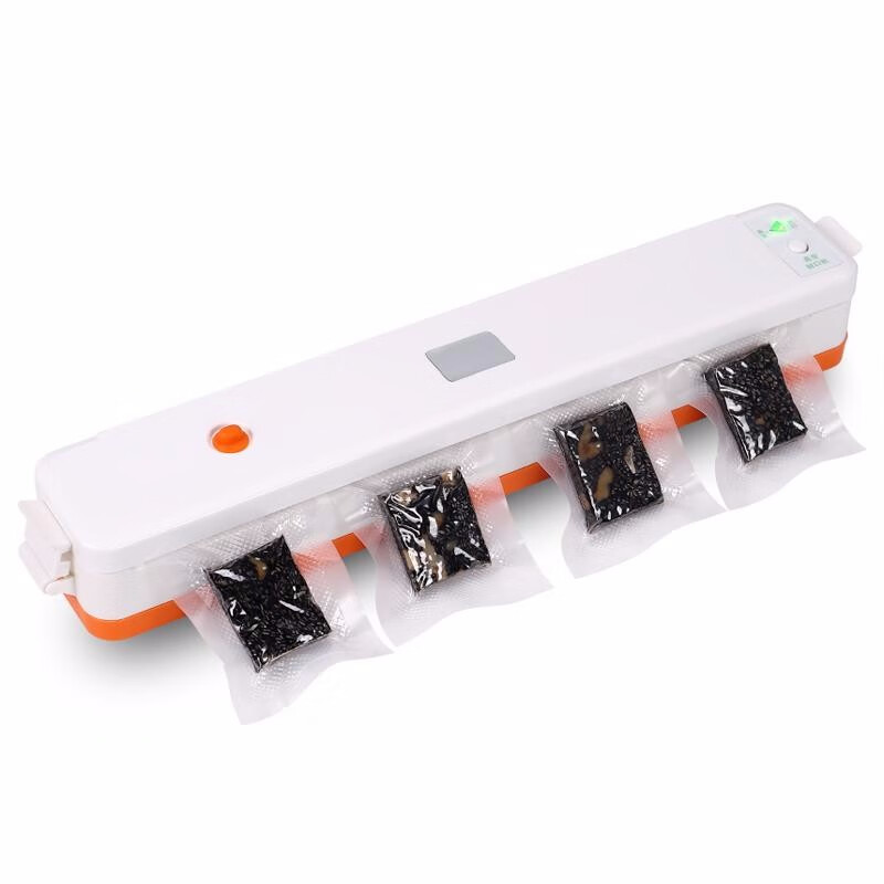 Weiheng Vacuum Machine Small Household Vacuum Packaging Machine Bag Food Tea Vacuum Sealing Machine Temperature Adjustable Vacuum Machine + 10 Bags