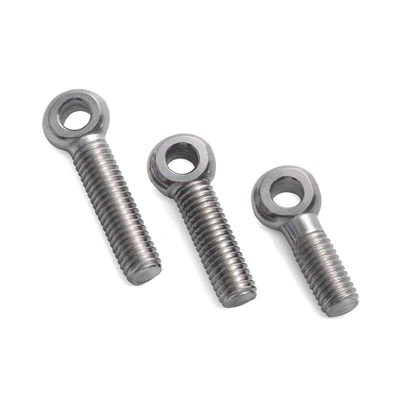 Jinggong M5M6M8 304 stainless steel live joint screw, live joint screw, slip knot screw, lifting ring, fish eye screw, hole bolt, M20*190 (1 piece), thread length 80