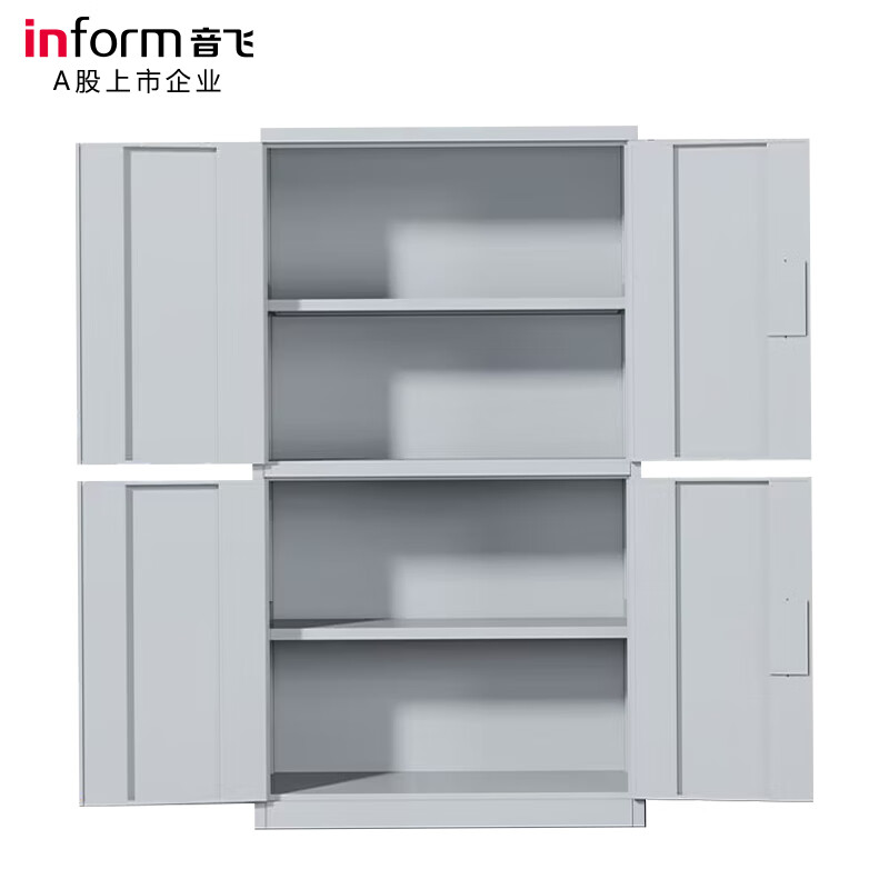 INFORM heavy-duty tool cabinet metal cabinet workshop double door thickened tool cabinet mobile storage cabinet parts storage cabinet multi-function tool cabinet without hanging plate double section cabinet