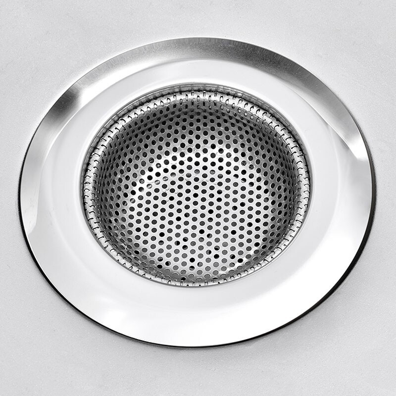 Ji Meng Kitchen Stainless Steel Sink Filter Wash Basin Pool Sink Residue Filter Drainage Floor Drain Net Large (Outer Diameter 11.5cm)