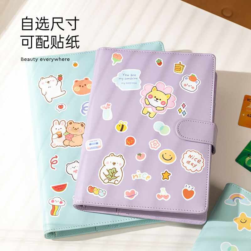 Jukai Document Storage Bag Baby Birth Certificate Baby Document Bag Household Registration Book Vaccine Certificate Protective Cover Family Card Bag Book Large Blue Loose-leaf Size 15.5*24cm