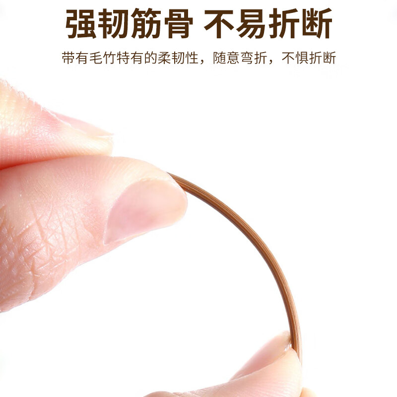 Mengting Disposable Toothpicks Carbonized Bamboo Picks Fruit Picks Combination Set Upgraded 2 cans of 1000 pieces 3133