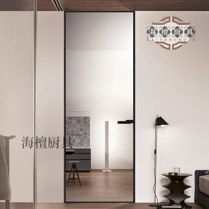 Miaopule Japan Changhong 16 extremely narrow light luxury frosted glass door wooden door bathroom door toilet door interior door bedroom door partition square meter 8mm tempered frosted glass (single glass