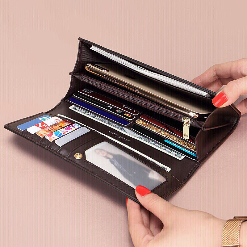 MashaLanti (MashaLanti) Women's Wallet Large Capacity Wallet Women's Long Money Note Holder Hand-held Coin Card Holder Practical New Year's Valentine's Day Gift