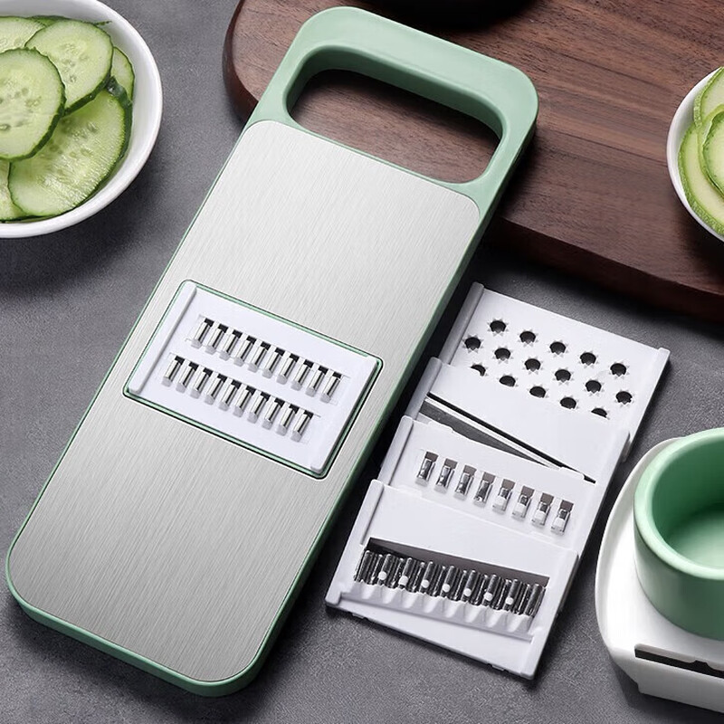 Baji vegetable cutting artifact grater grater kitchen potato shredded slicer cutting artifact five knives + hand guard