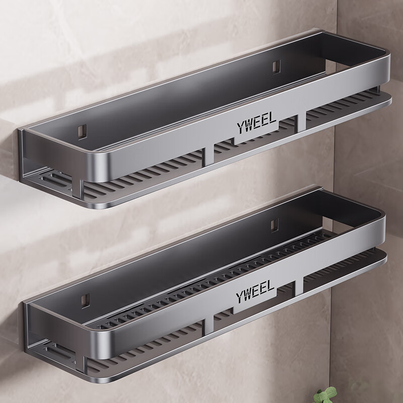 One bathroom bathroom shelf space aluminum punch-free toilet sink kitchen storage wall-mounted bathroom shelf