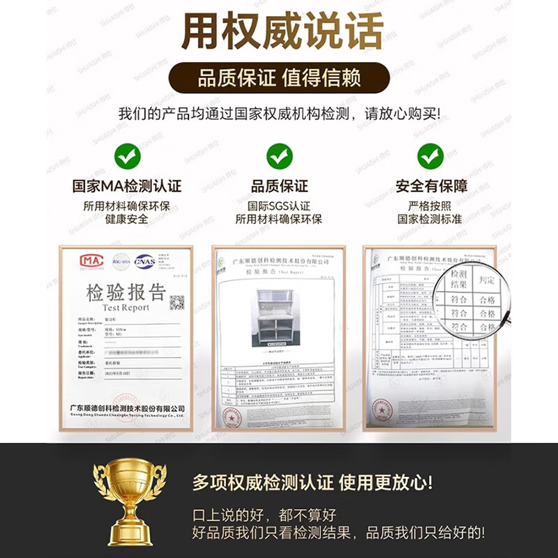 Zhongtao kitchen storage rack sideboard cabinet floor-standing multi-functional microwave oven tableware oven utensils storage cabinet extra thick gray 5 layers 100 + spice rack x 2 free hook + universal wheel + foot pad + perforated board