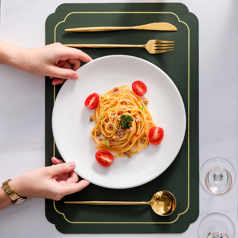 Jie Yajie Ceramic Steak Plate Home Dish Plate 10-inch European Western Plate Hotel Commercial Microwave Oven Available 2 Pack