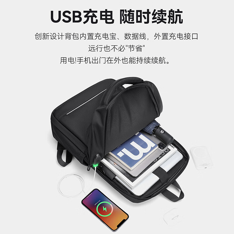 Golf (GOLF) Business Backpack Men's Computer Bag 14/16-inch Laptop Backpack Business Travel Apple Huawei School Bag