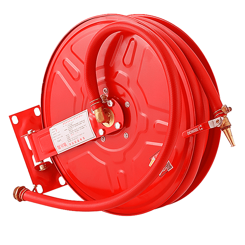 Customized applicable fire hose reel coil 20/25/30 meters fire hydrant box self-rescue water hose hose fire equipment fire hose reel 30 meters (3C certification)