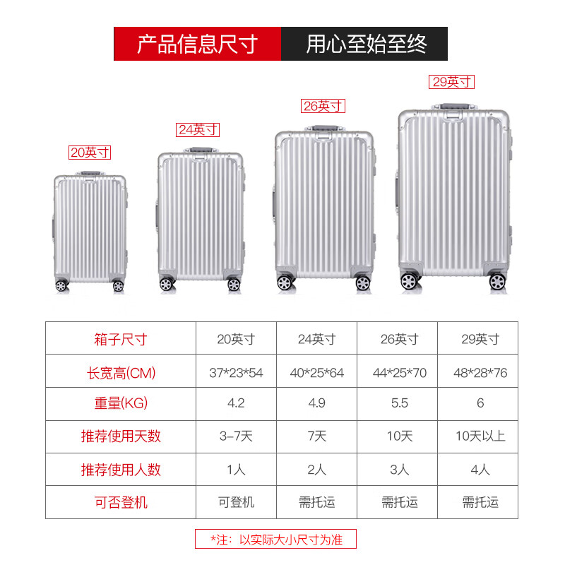 YKOO all-aluminum magnesium alloy suitcase large capacity men's and women's trolley case aluminum frame small boarding case travel password box all-aluminum magnesium alloy - 50/50 technology silver 20 inches - boarding case - portable trolley case on the plane