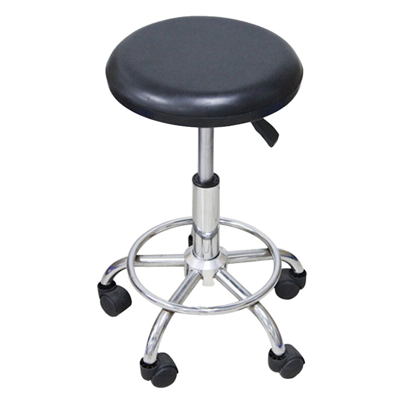WST510 anti-static stool PU leather lifting round stool industrial workshop employee stool (caster version) needs to be installed and customized by yourself