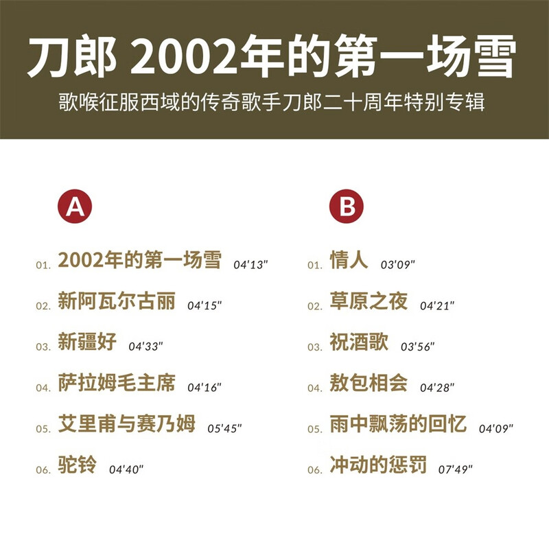 Daolang's 20th Anniversary Special Album New Genuine LP Vinyl Record 12-inch Disc for Phonograph