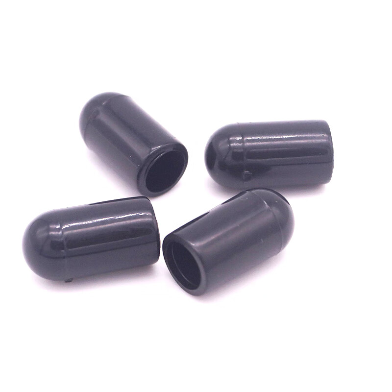 He Jiagong clothes hanger head protective cover hanger wire sheath soft rubber sleeve dust-proof thread protective cap transparent round tube jacket anti-inner diameter 8mm small round rubber sleeve - transparent 50 pieces