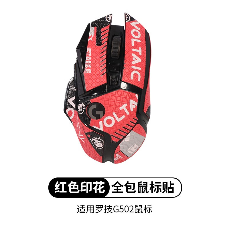 Merton is suitable for G502 mouse stickers, sweat-absorbent anti-slip stickers, G502HERO wired master, wireless creator game-specific SG joint printing set, frosted lizard skin film, all-inclusive, black snowflake pattern anti-slip stickers, including cleaning cotton