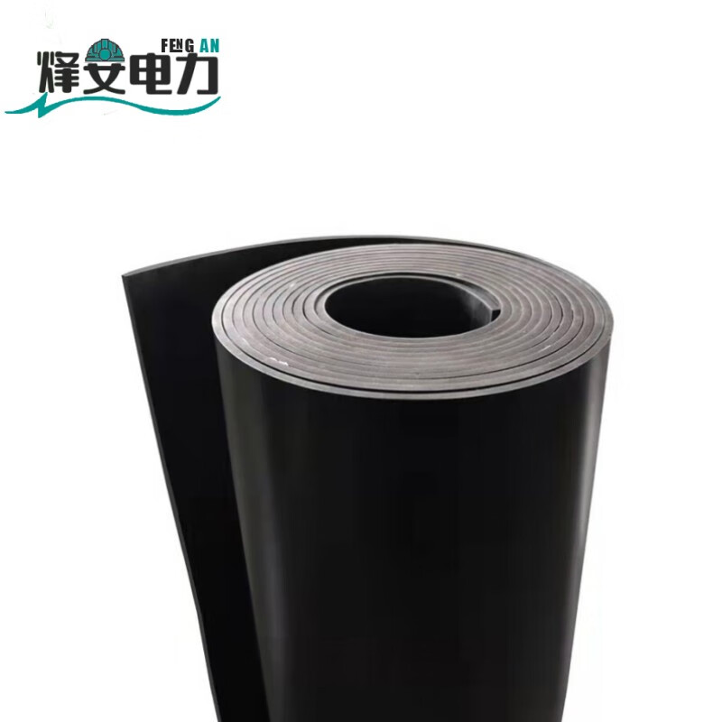 Chuanfeng power distribution room insulating rubber mat 3mm5kv black flat high voltage insulating mat rubber sheet power plant special insulating floor mat rubber 1m*1m