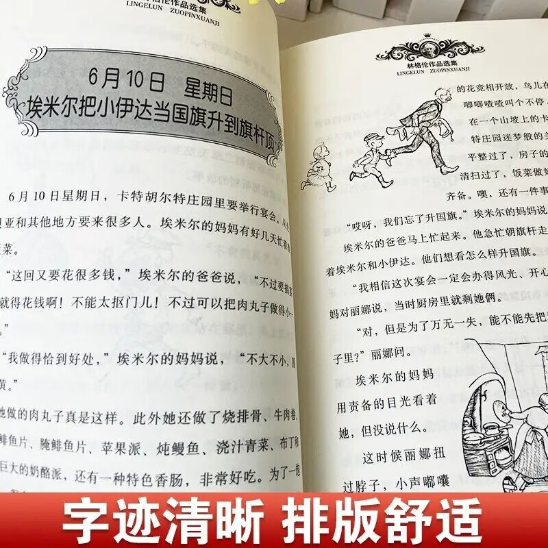 Selections of Lindgren's works, illustrated edition, Emil the Naughty Bag, world master of children's literature, extracurricular reading, reading, extracurricular books, summer homework, summer transition from primary to secondary school, summer transition from primary school to junior high school