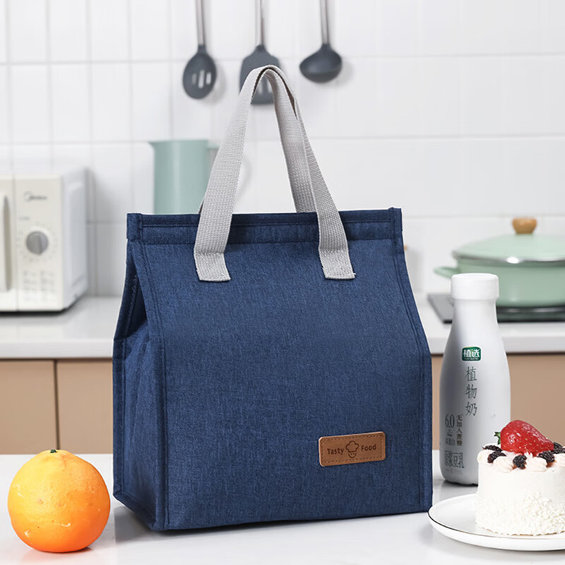 QIAOBANG Portable Lunch Box Bag Hand-held Insulated Bag Cationic Meal Bag Lunch Aluminum Foil Insulated Bag Waterproof Thickened Storage Bag