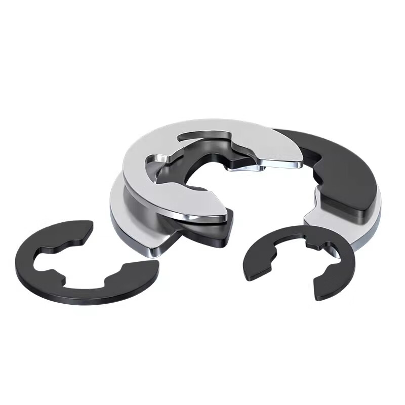 Tianzhuo hardware circlip e-type circlip retaining ring 304 stainless steel open buckle M1.2M2.5M3M4M5M6M8M10M15 M1.5-M15 (304 set) open retaining ring
