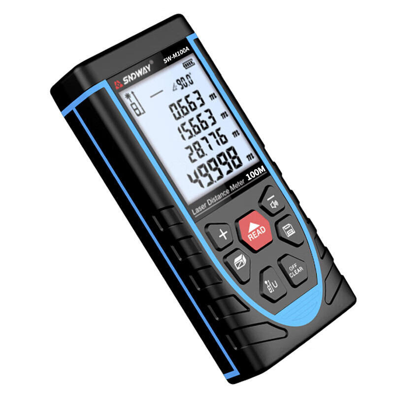 Shendawei laser rangefinder high-precision handheld infrared measuring ruler red light electronic ruler outdoor rangefinder measuring instrument lithium battery voice broadcast 50 meters SW-M50A