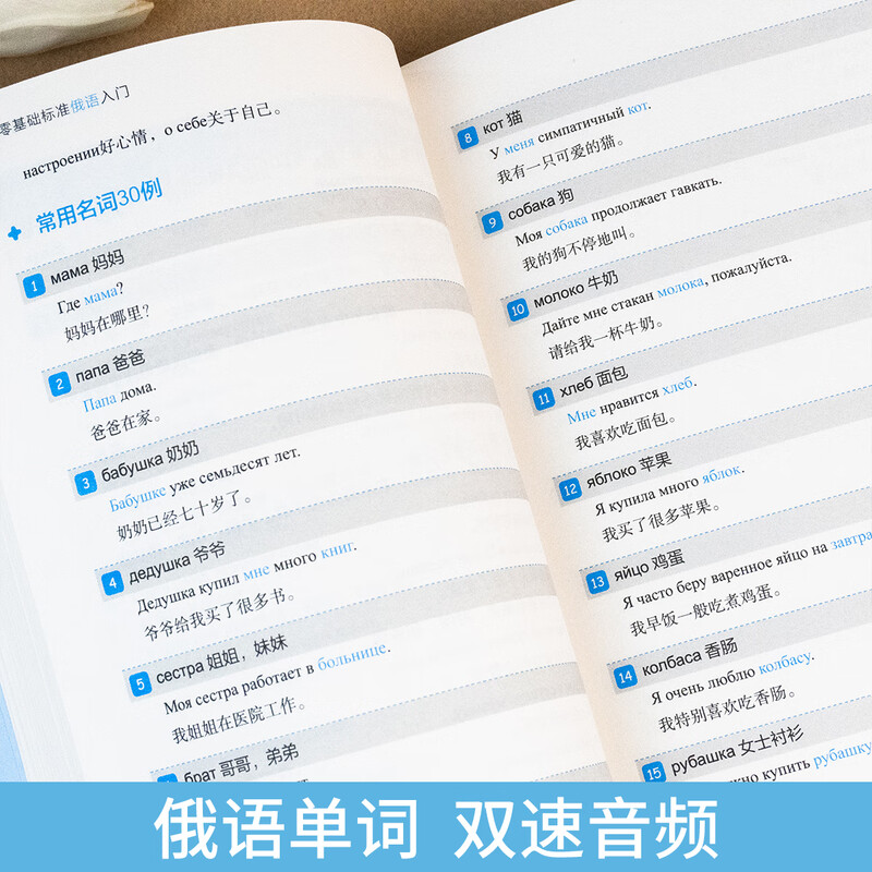 Zero-based standard Russian introductory self-study textbooks for introductory Russian words Russian vocabulary learning foreign language books Zero-based Russian introductory self-study textbooks tutorials Russian vocabulary Russian pronunciation Russian introductory self-study books