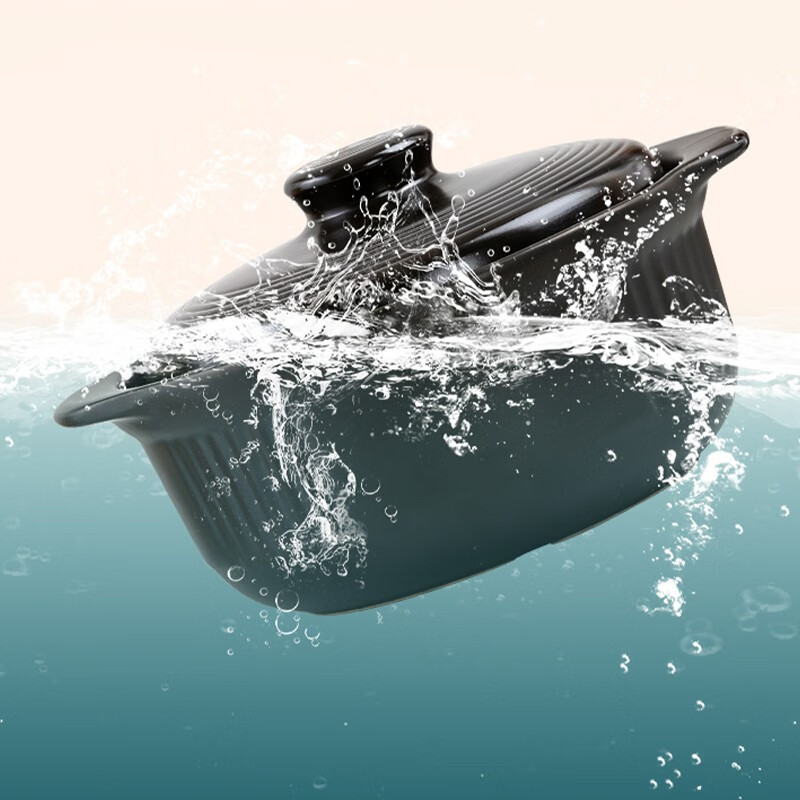 UMIZILI casserole, high temperature resistant dry-burning non-cracking stew pot, household gas large capacity stew pot, ceramic casserole, commercial stone pot, stew pot 3300ML (suitable for 3-5 people)