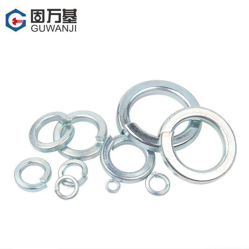 Guwanji grade 8.8 galvanized spring washer open spring washer metal washer screw spring washer M16 40 pieces (thick style)