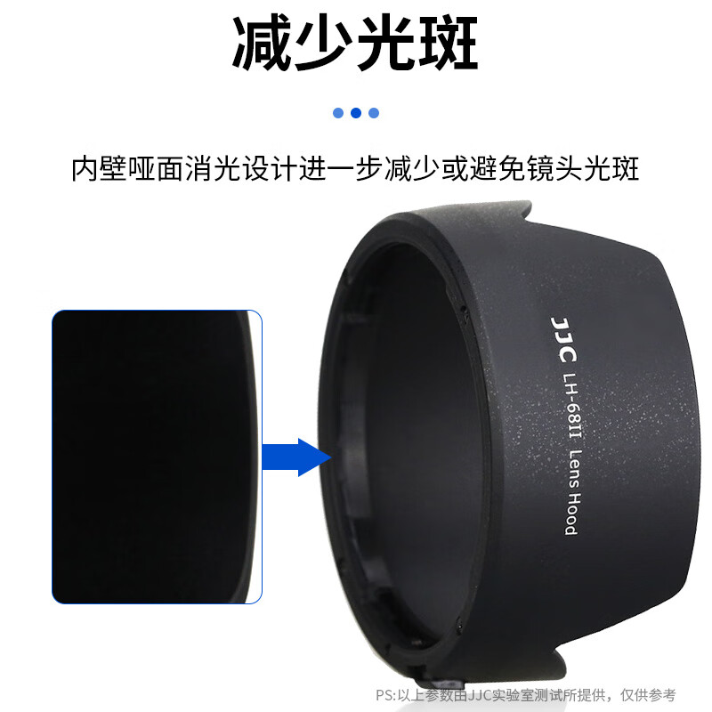 JJC is suitable for Canon EF 50 f/1.8 STM hood, third generation small spittoon 49mm fixed focus lens 90D 800D 200D2II second generation 5D3/4 accessories ES-68