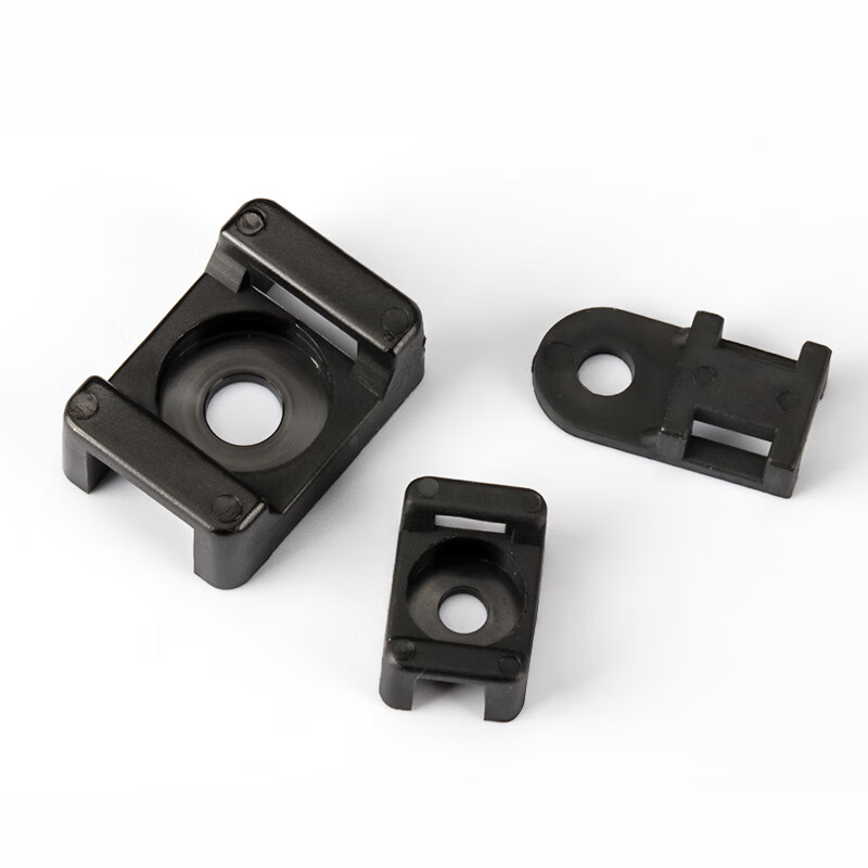 Hongheng poly tie holder saddle-shaped wire holder cable clip cable manager screw hole type wire harness cable clip HC HC-2S 5 (white 100 pieces)