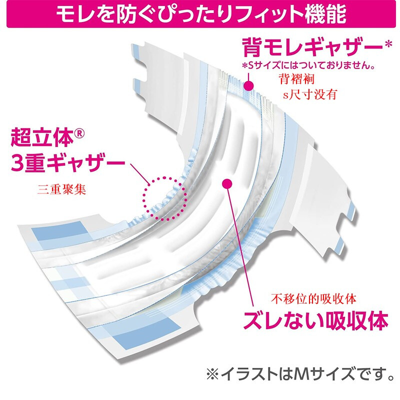 Unicharm Japan Direct Mail Unicharm LiFree Adult Diapers, Safe Waist Sticky Diapers for Men and Women and the Elderly, M 20 Pieces, Waist Circumference 67-106cm, Absorbed 4 Times/Suitable for Bedridden People