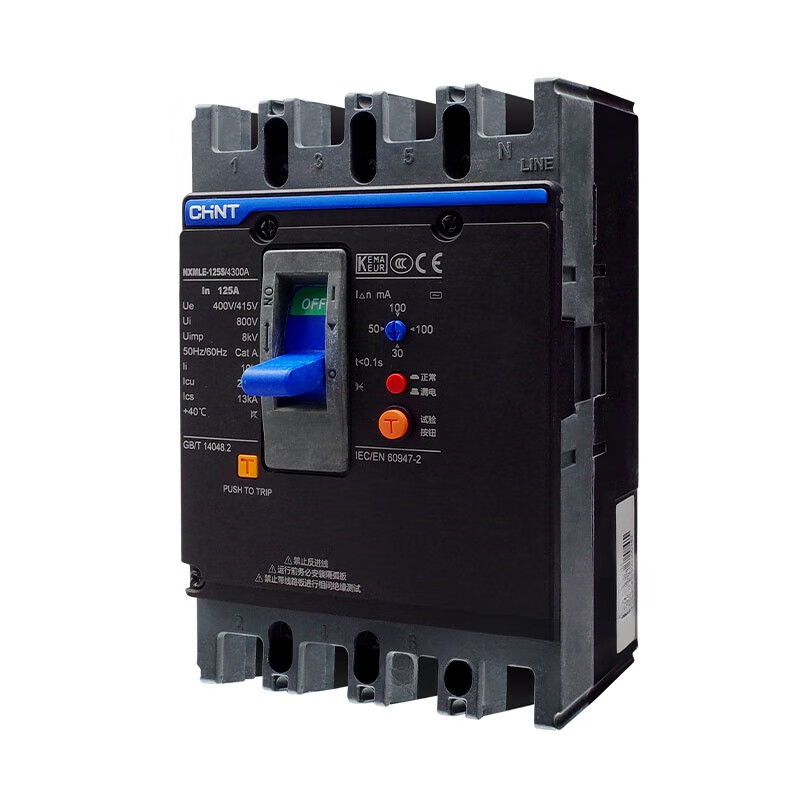 Chint (CHINT) CHINT leakage circuit breaker NXMLE-125S/250S/400S three 125A
