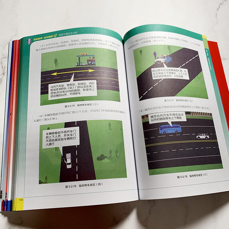 Animated video + full-color illustrations Road traffic safety regulations