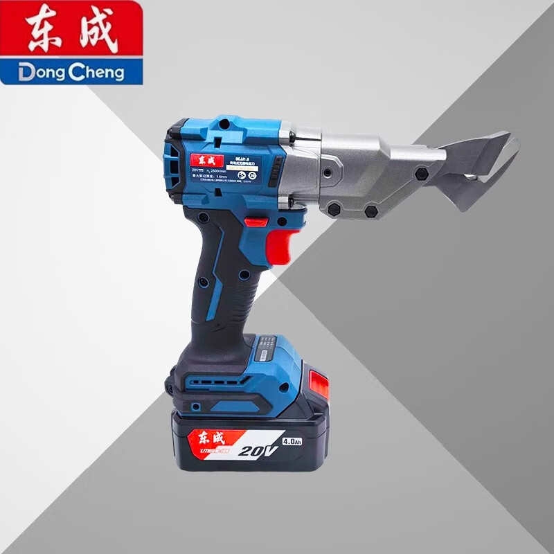 Dongcheng electric scissors rechargeable iron scissors industrial color steel tile metal cutting handheld lithium electric scissors artifact DCJJ1.6 electric scissors bare metal