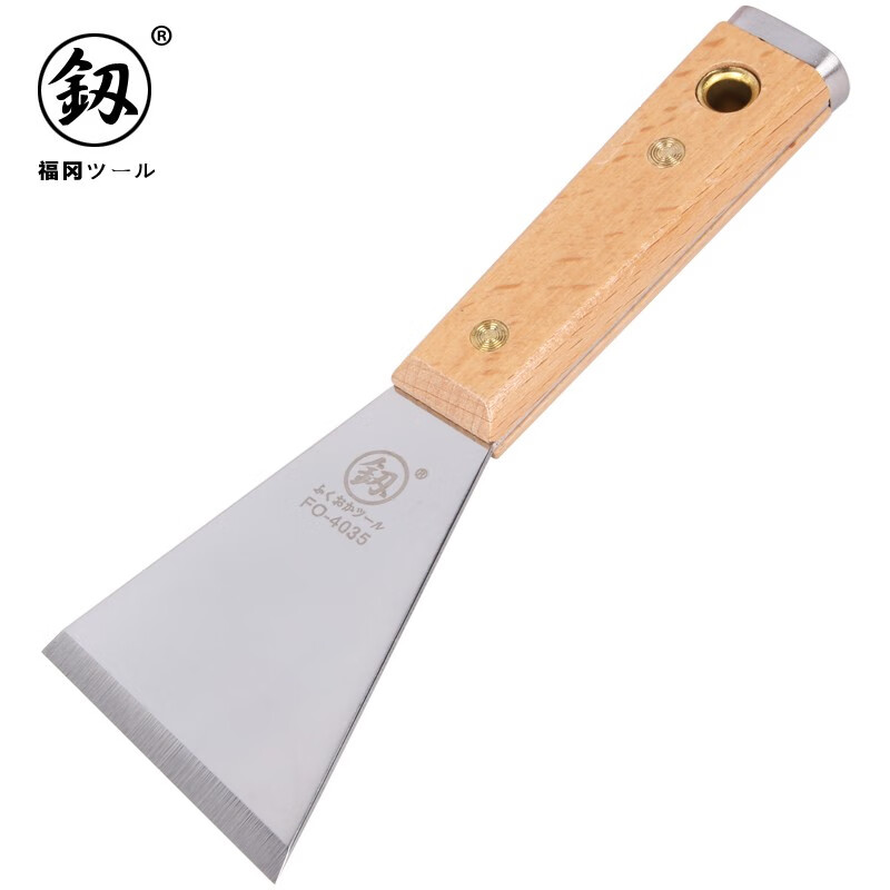 Japanese Fukuoka percussion shovel cleaning knife putty knife cement floor scraper tool decoration beauty seam thickened small shovel FO-4035 triangular thickened 2mm