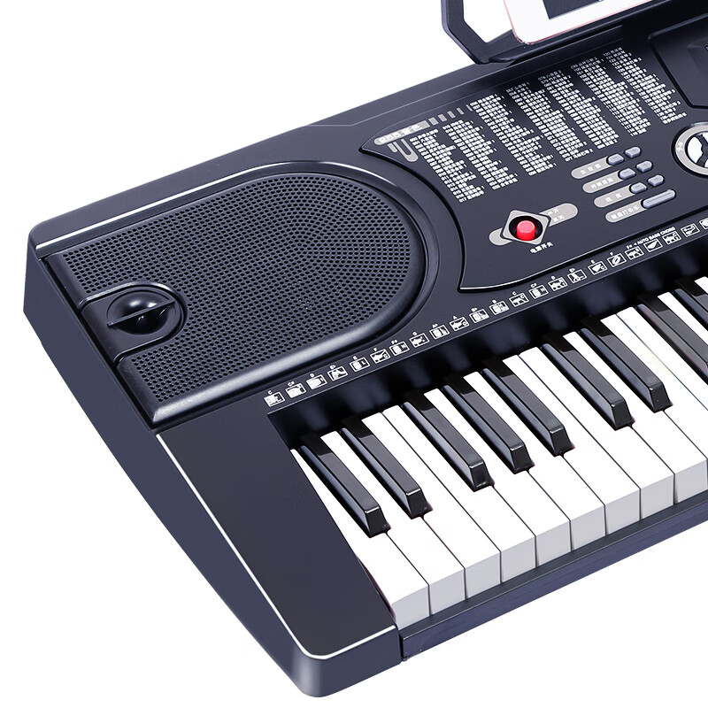 Meirkergr MK-8618 61-key multi-function intelligent teaching electronic keyboard for children who are beginners in musical instruments, connects headphones, microphones, and mobile pads