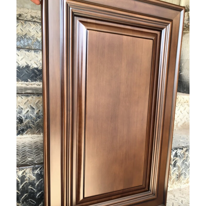 Oak wardrobe cabinet door, custom-made solid wood door panel, kitchen cabinet door, environmentally friendly solid wood painted cabinet door, including painted arc