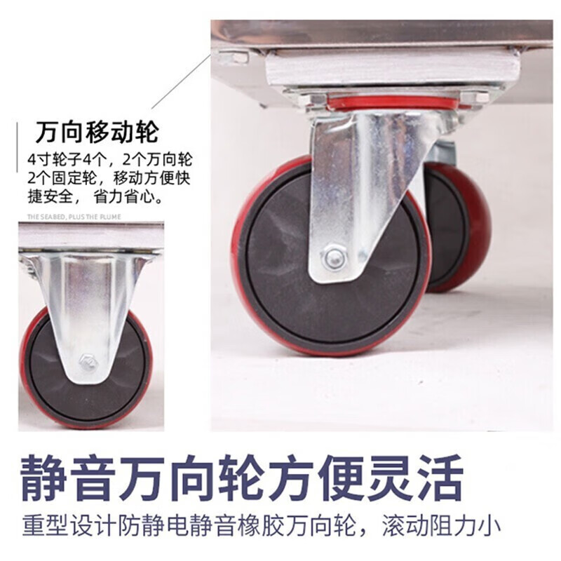 Hanchang hotel guest room multifunctional hand push linen cart cleaning work cart cleaning cart bag room entrance hygiene service cart bilateral (4-inch wheels)