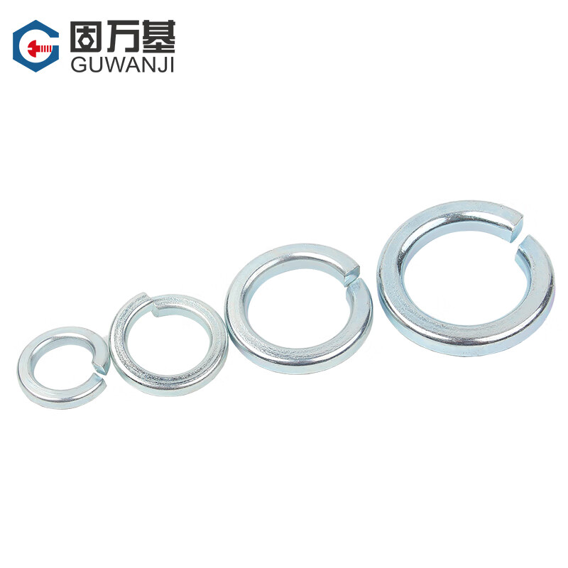Guwanji grade 8.8 galvanized spring washer open spring washer metal washer screw spring washer M16 40 pieces (thick style)
