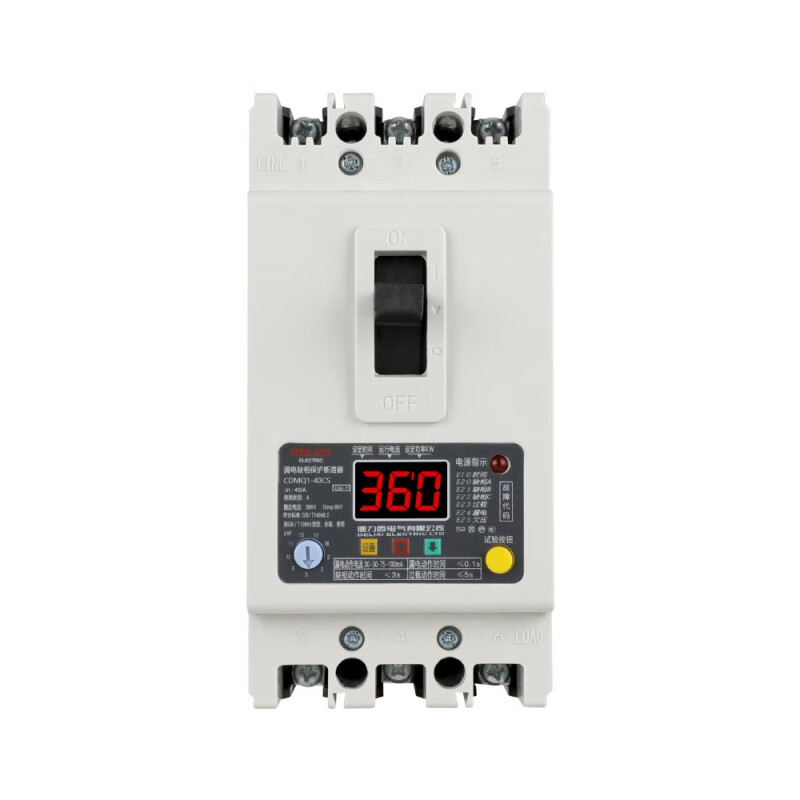 Delixi phase loss protector three-phase with leakage 380V water pump switch circuit breaker 100A open over undervoltage 3P 100A