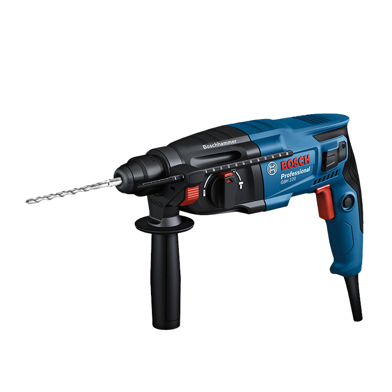 Bosch (BOSCH) GBH 220 three-function 2kg professional electric hammer/electric pick/impact drill/electric drill concrete forward and reverse speed regulation GBH220 three-function 720W + accessory gift pack