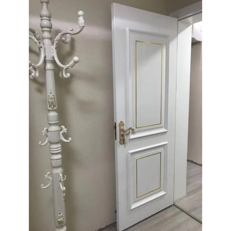 Chongqing Xiaoxiao wooden door metal strip buckle paint interior door bedroom solid wood veneer paint