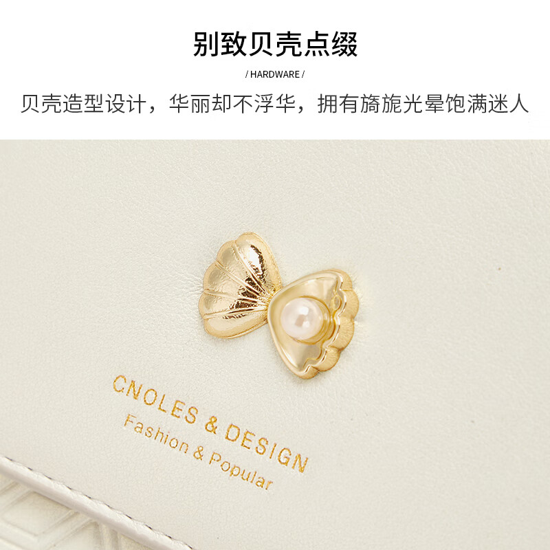 Cnoles wallet women's short small wallet student card bag ID bag zipper bag birthday gift for girlfriend and wife