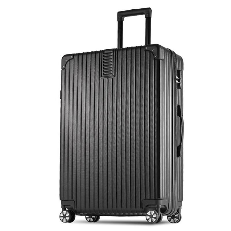 Tiffany Carney Oversized Luggage Men's Trendy Large Capacity Anti-scratch and Fall-resistant Hand-held Trolley Case Women's Overseas Shipping Large Luggage Student Accommodation Can Hold Quilt Password Suitcase Zipper Style Dazzling Black Platinum (Scratch-Resistant) 28-inch Strong and Durable